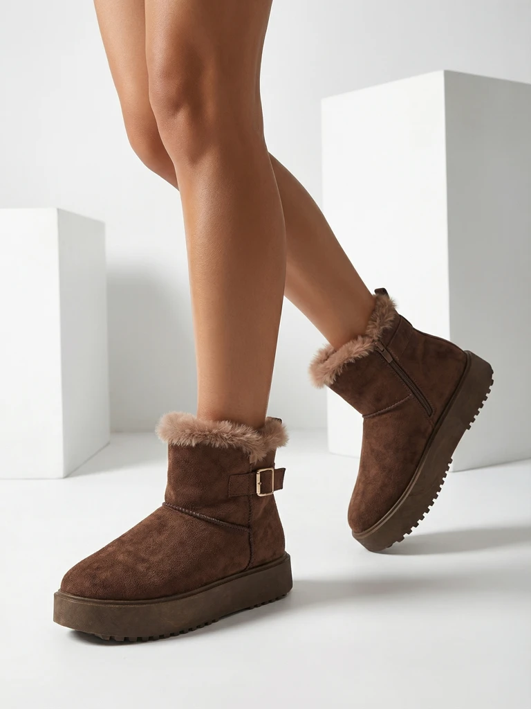 Royalfashion Kratke buti a'la snegovci ženske Winter Crest