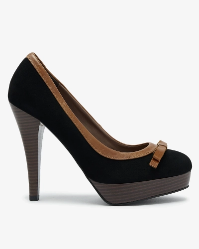 Pantofi cu toc înalt de damă negri Zistin- Footwear