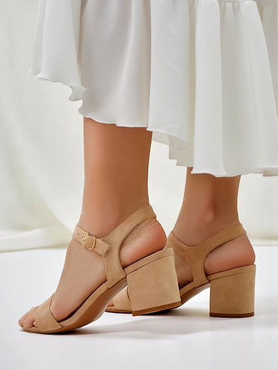 Sandale de damă din suede ecologic Royalfashion Quarter