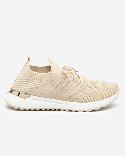 OUTLET Pantofi sport dama din material bej Erina - Incaltaminte
