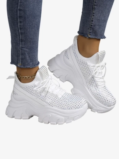 Royalfashion Pantofi sport pentru femei cu strasuri Blysco