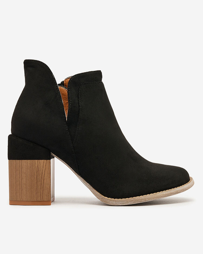 Royalfashion Cizme stiletto Ricteas negre pentru femei