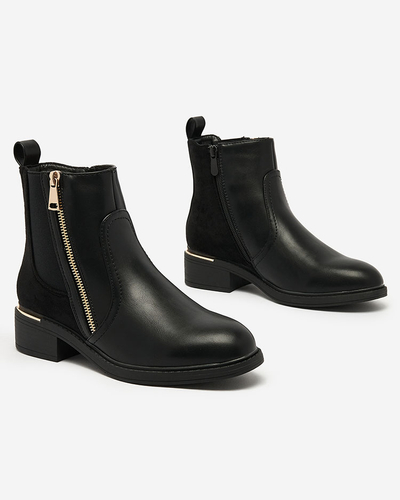 Royalfashion Negru cizme pentru femei a'la sztyblety Olohro