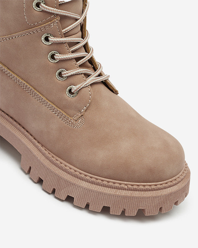 Cizme de trapper izolate roz închis pentru femei Teruna - Încălțăminte