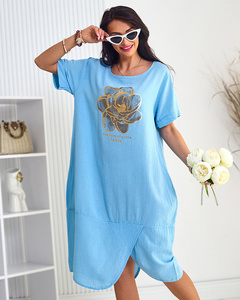 Royalfashion Rochie oversize pentru femei din bumbac