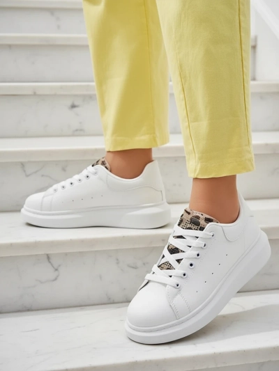 Lalla Bianca: Sneakers Eleganți Dama cu Platformă