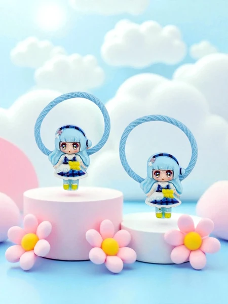 Elastice de păr Bambina Rosetta cu motiv păpușă