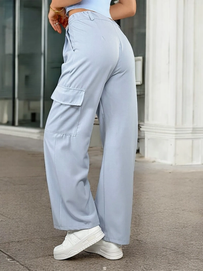 Royalfashion Pantaloni largi de damă cu buzunare