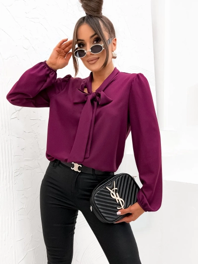 Bluză de damă Royalfashion cu fundiță