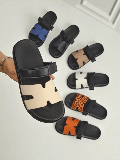 Royalfashion Sandale de damă din piele ecologică FlexiComfi