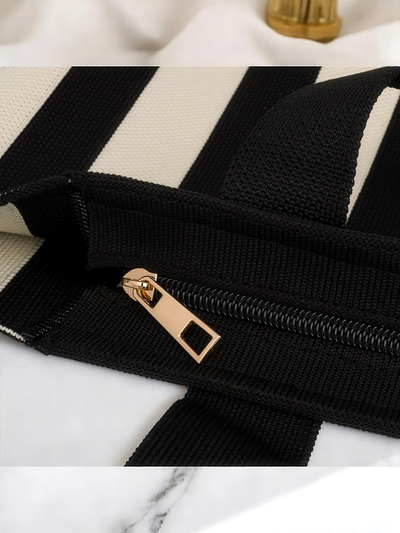 Royalfashion Geantă din material textil cu dungi Daily