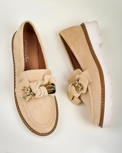 Royalfashion Mocasini de damă cu fundiță Ezizer