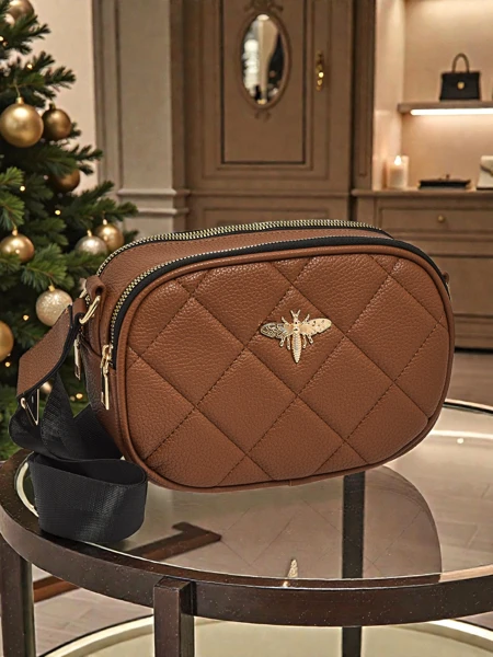 Geantă mică de damă matlasată din piele ecologică Connere