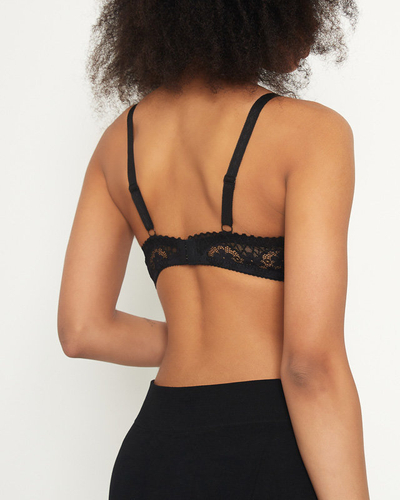 Sutien de dama negru cu dantela - Lenjerie intima
