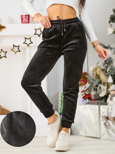 Royalfashion Pantaloni de trening pentru femei caldurosi