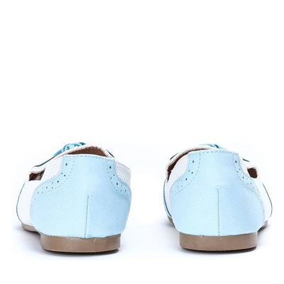 Niebieskie mokasyny stylizowane Stylisimea- Obuwie