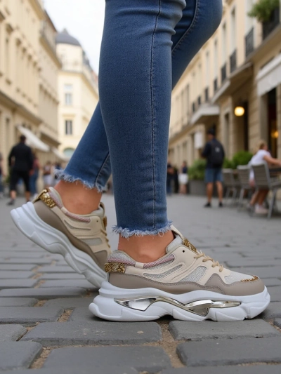 Adidași Royalfashion pentru femei cu o talpă mai groasă Lesalli
