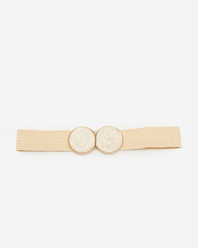 Cureaua dama elastica impletita crem - Accesorii
