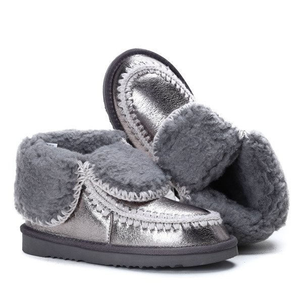 Srebrne śniegowce Emeraude- Obuwie