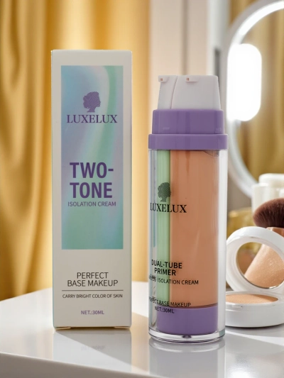 Crema 2 în 1 cu bază verde de machiaj și fond de ten - neutralizează roșeața