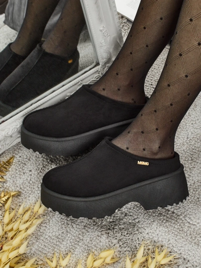 Botine scurte de damă a'la snowboots cu blană Calindra