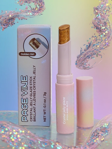 Ruj cu sclipici în nuanța Golden Girl