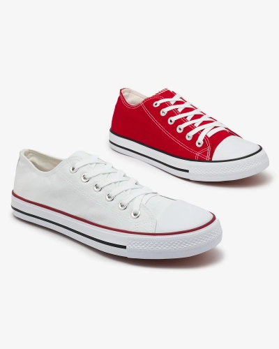 OUTLET Royalfashion Adidași cu șiret Ekileff alb pentru bărbați