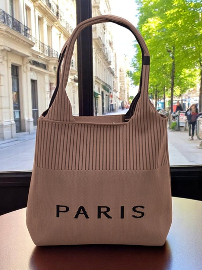 Royalfashion Geantă de damă din material textil, stil Paris Life