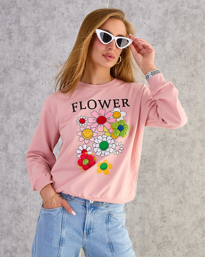 Royalfashion Hanorac cu imprimeu subțire din bumbac pentru femei