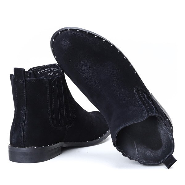 Klasyczne sztyblety w kolorze czarnym Audria- Obuwie