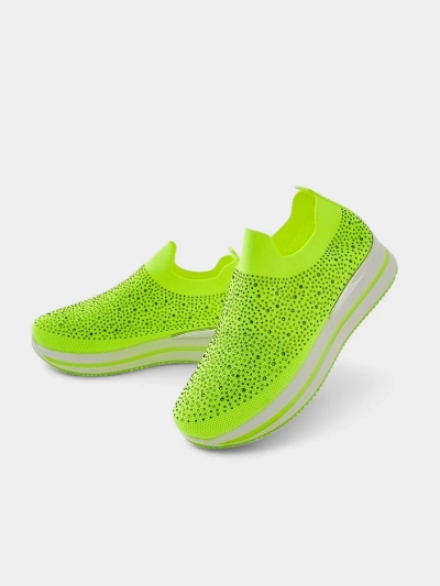 Pantofi sport din material pentru femei Royalfashion, cu strasuri Adeq