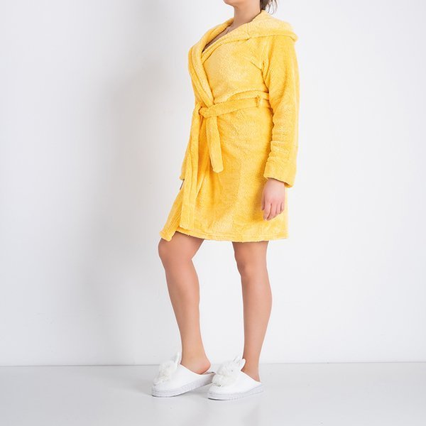 Halat de baie galben pentru femei - Îmbrăcăminte