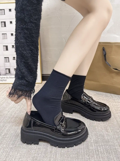 Royalfashion Mocasi din patent pentru femei Afidale
