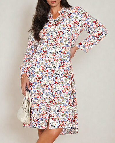 Royalfashion Rochie midi cu model pentru femei