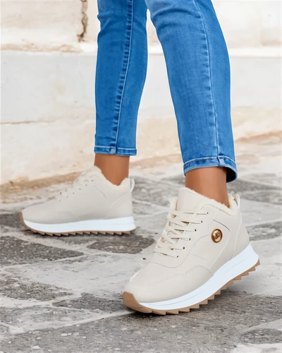 Royalfashion Adidași încălțați pentru femei cu blană Casot