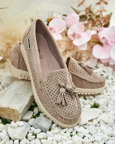 Royalfashion Mocasini traforați de damă Molaffa