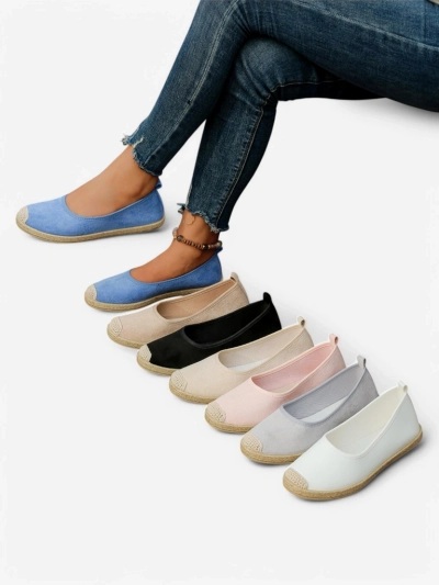 Espadrile ecologice din microfibră Royalfashion pentru femei Aroles