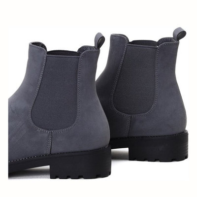 Szare, klasyczne botki Dream - Obuwie