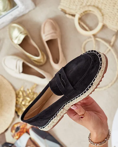 Royalfashion Mocasini de damă din piele întoarsă eko Monum