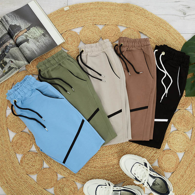 Pantaloni de trening gri deschis de dama - Imbracaminte