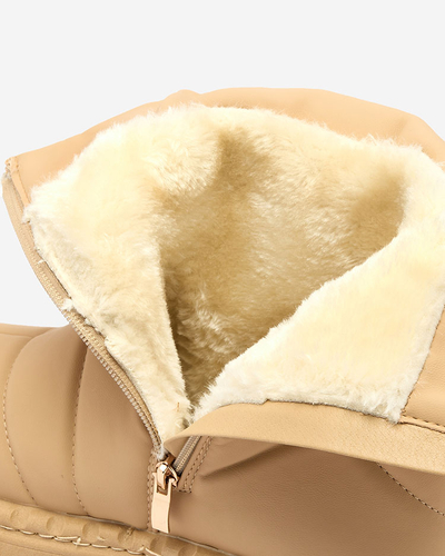 Royalfashion Camel cizme de damă a'la cizme de zăpadă Oterika