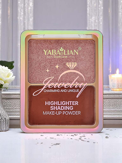 Marcator și bronzer presat într-o cutie compactă pentru față