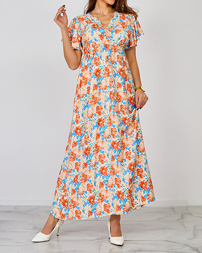 Royalfashion Rochie midi cu flori pentru femei