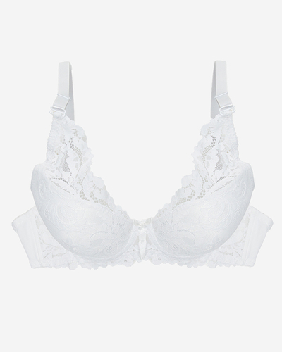 Sutien de dama alb din dantela - Lenjerie intima