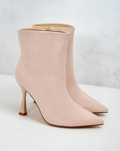 Royalfashion Loori lăcuite cizme cu toc stiletto pentru femei