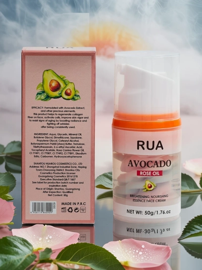 RUA Cremă de Față Hidratantă cu Avocado și ulei de trandafir