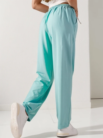 Pantaloni drepți din bumbac pentru femei Royalfashion
