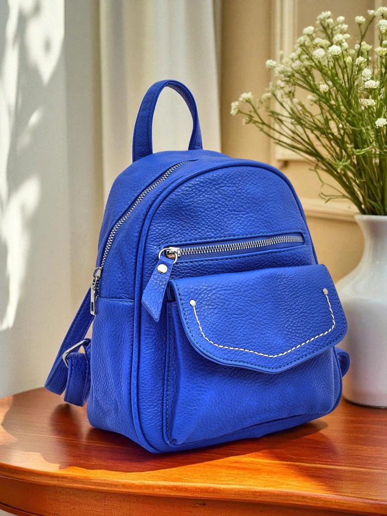 Naiste seljakott Ariadne Bianco Azzurro RoyalEco Królewska Moda 25x25x10