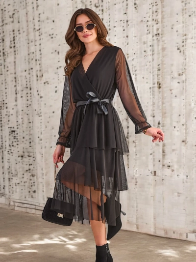 Rochie lungă pentru femei Royalfashion cu volane