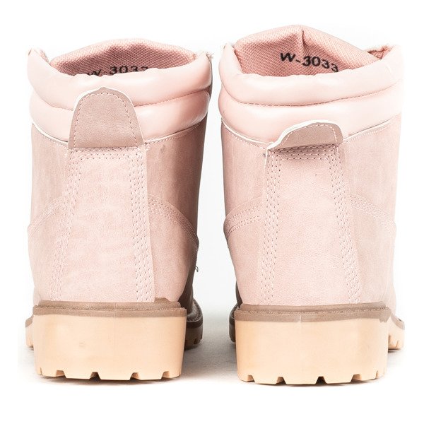 Różowe trapery damskie Sytta - Obuwie